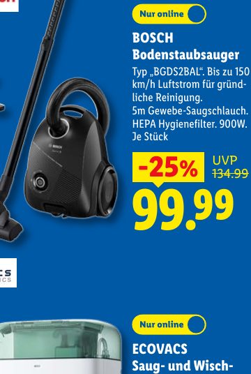 BOSCH Bodenstaubsauger