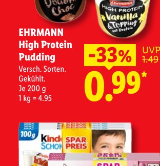 EHRMANN High Protein Pudding