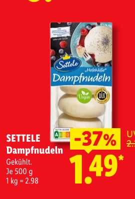 SETTELE Dampfnudeln