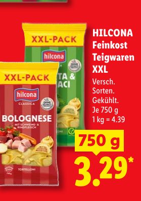 HILCONA Feinkost Teigwaren XXL