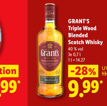 GRANT'S Triple Wood Blended Scotch Whisky