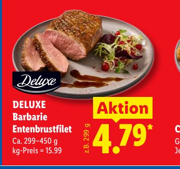 DELUXE Barbarie Entenbrustfilet