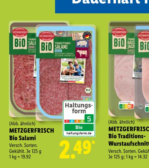 METZGERFRISCH Bio Salami