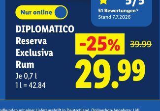 DIPLOMATICO Reserva Exclusiva Rum