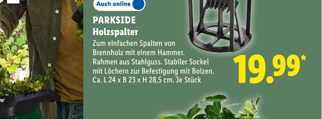 PARKSIDE Holzspalter