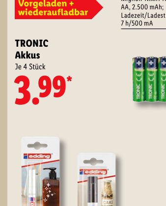 TRONIC Akkus