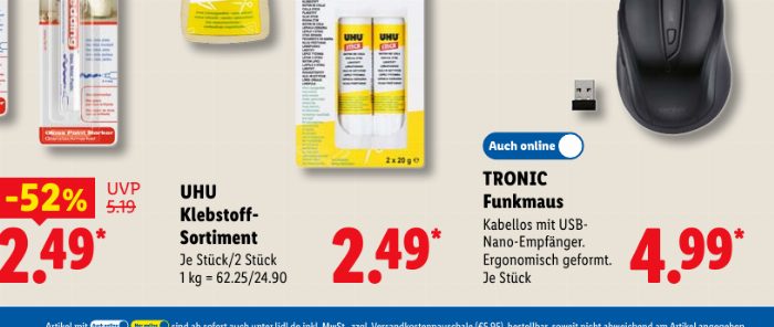 UHU Klebstoff Sortiment