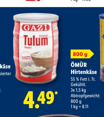 ÖMÜR Hirtenkäse