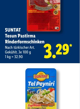 SUNTAT Tosun Pastirma Rinderformschinken