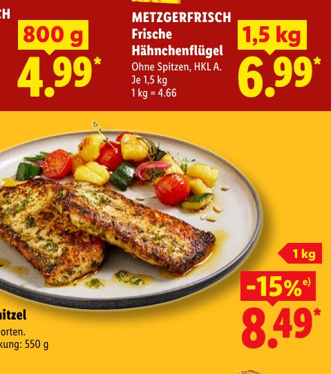METZGERFRISCH Frische Hähnchenflügel