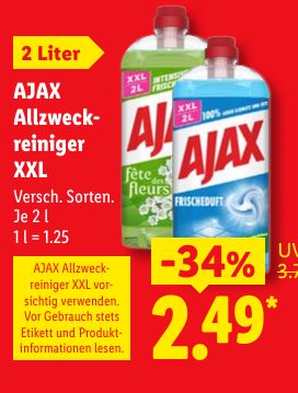 AJAX Allzweck- reiniger XXL