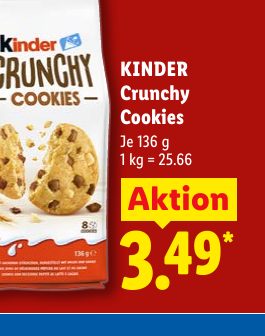 KINDER Crunchy Cookies