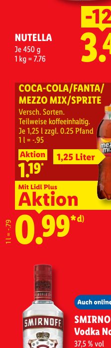 COCA-COLA/FANTA/ MEZZO MIX/SPRITE