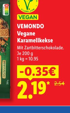 VEMONDO Vegane Karamellkekse