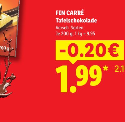 FIN CARRÉ Tafelschokolade