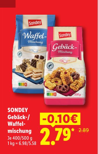 SONDEY Gebäck-/ Waffel- mischung