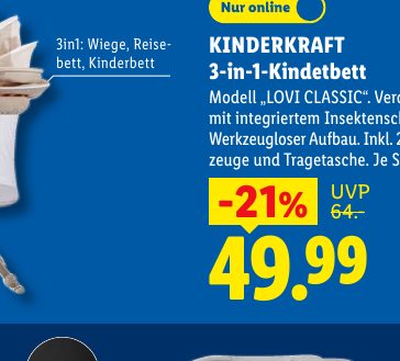 KINDERKRAFT 3-in-1-Kindetbett