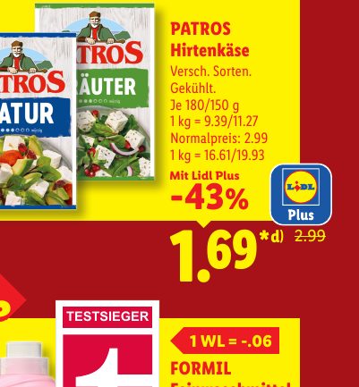 PATROS Hirtenkäse