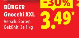 BÜRGER Gnocchi XXL