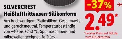 SILVERCREST Heißluftfritteusen-Silikonform