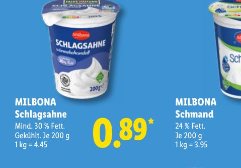 MILBONA Schmand