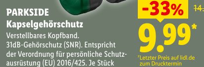 PARKSIDE Kapsel­gehörschutz