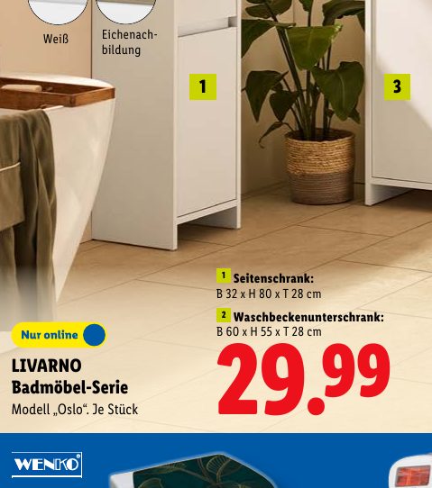 LIVARNO Badmöbel-Serie