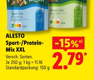 ALESTO Sport-/Protein- Mix XXL