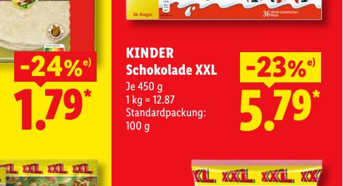 KINDER Schokolade XXL