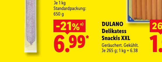 DULANO Delikatess Snackis XXL