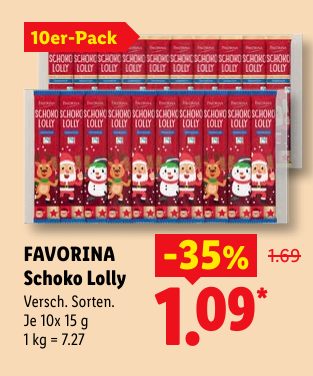 FAVORINA Schoko Lolly