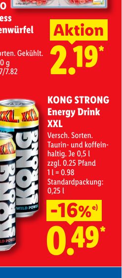 KONG STRONG Energy Drink XXL