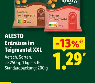 ALESTO Erdnüsse im Teigmantel XXL