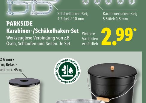 PARKSIDE Karabiner-/Schäkelhaken-Set Weitere