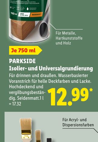 PARKSIDE Isolier- und Universalgrundierung