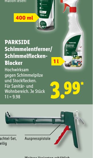 PARKSIDE Schimmelentferner/ Schimmelflecken- 1 l Blocker
