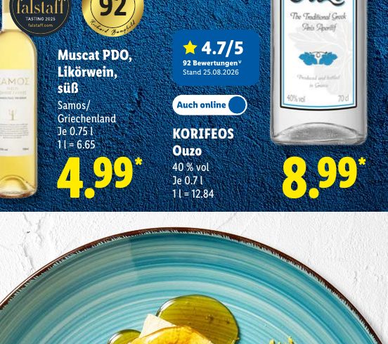 Muscat PDO, Likörwein, süß