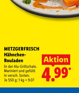 METZGERFRISCH Hähnchen- Rouladen