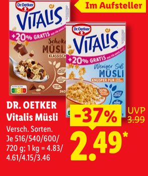 DR. OETKER Vitalis Müsli