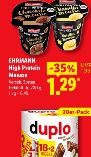 EHRMANN High Protein Mousse