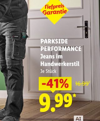 PARKSIDE PERFORMANCE Jeans im Handwerkerstil