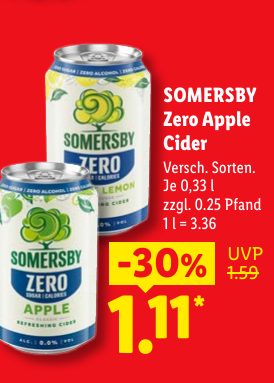 SOMERSBY Zero Apple Cider