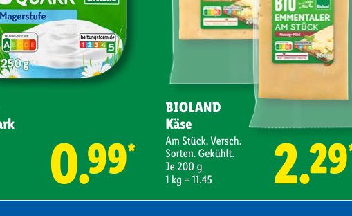 BIOLAND Käse