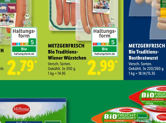 METZGERFRISCH Bio Traditions- Wiener Würstchen