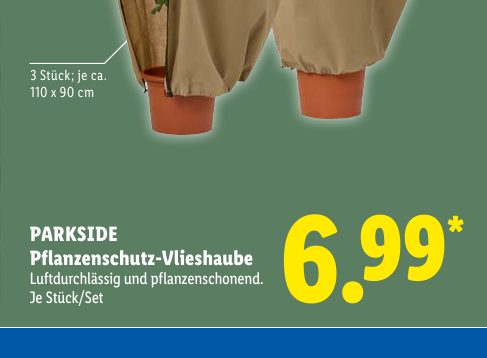 PARKSIDE Pflanzenschutz-Vlieshaube