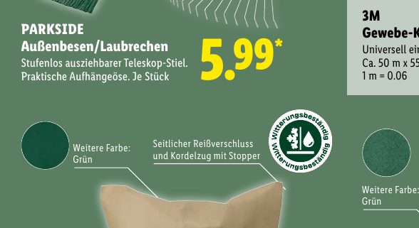 PARKSIDE Außenbesen/Laubrechen