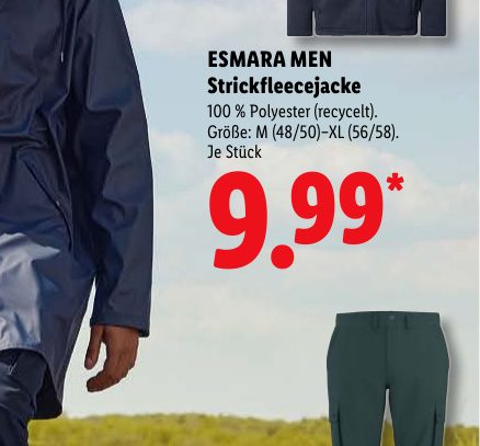 ESMARA MEN Strickfleecejacke
