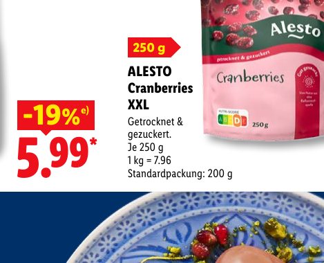 ALESTO Cran berries XXL