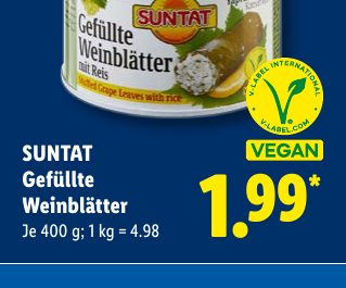 SUNTAT Gefüllte Weinblätter