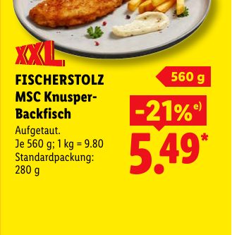 FISCHERSTOLZ MSC Knusper- Backfisch